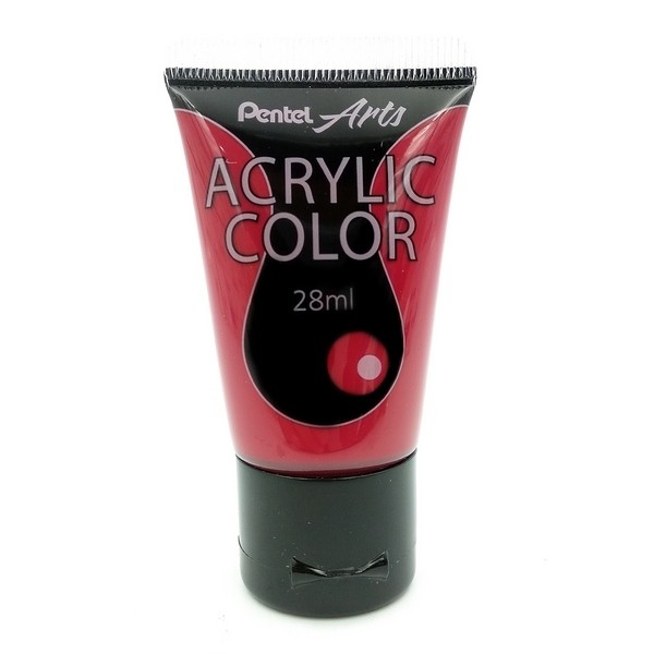 Tuýp Màu Acrylic Pentel WA2-T60 - Màu Đỏ Thẫm