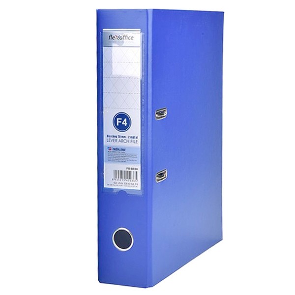 Bìa Còng F4 Flexoffice 5cm FO-BC03 Màu Xanh Đậm