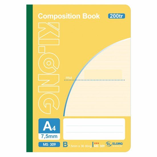 Sổ May Dán Gáy A4 K.Long 200 Trang 309