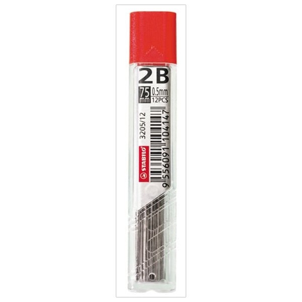 Ruột Chì Stabilo 2B 0.5mm PC3205R12-2B (12 Ruột/Tuýp)