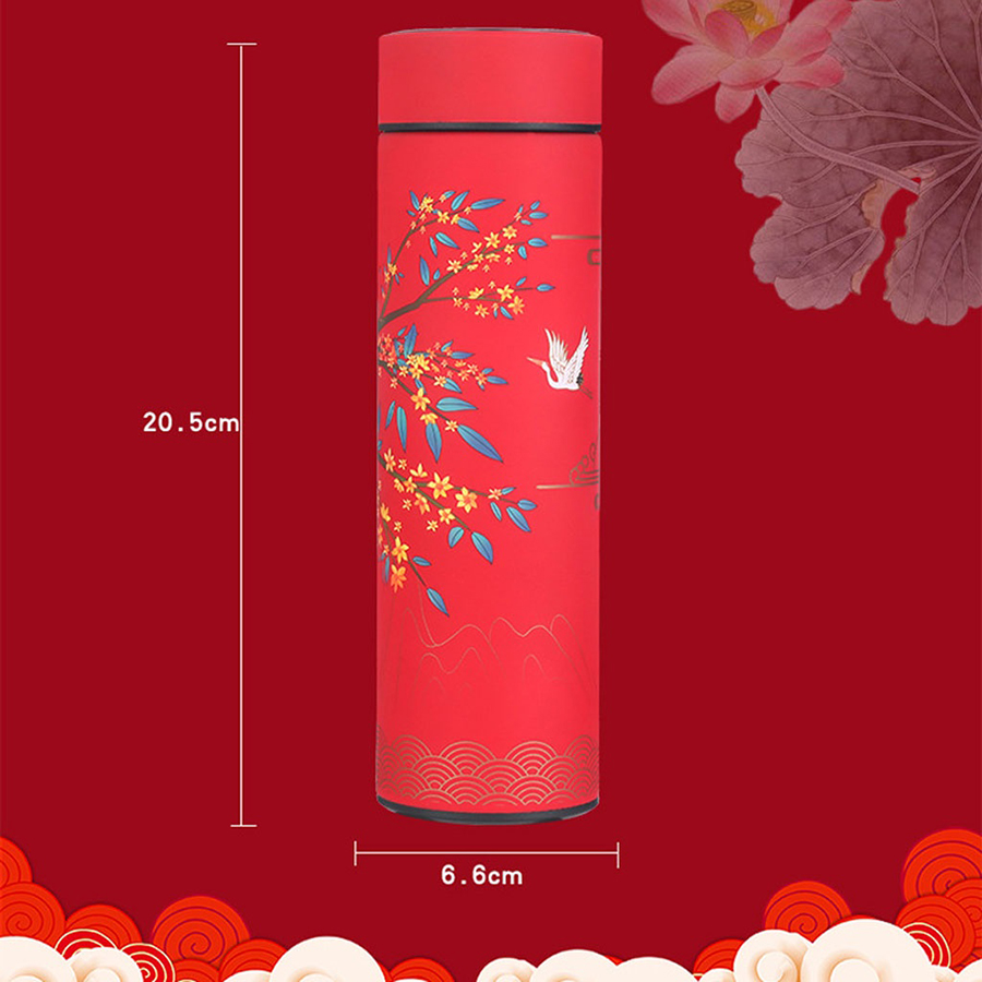 Bình Giữ Nhiệt Họa Tiết 500ML (Có Hiển Thị Nhiệt Độ)