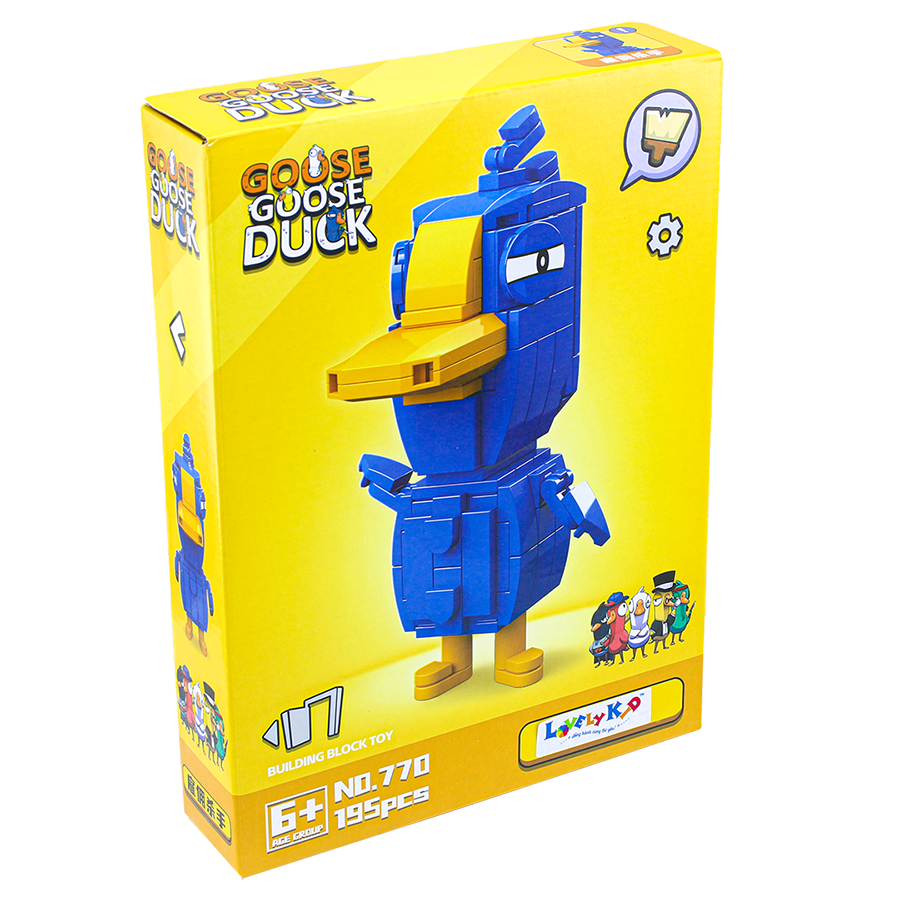 Đồ Chơi Bộ Xếp Hình Goose Goose Duck Vịt Xanh Dương LF68