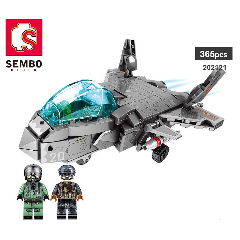 Đồ Chơi Máy Bay Chiến Đấu Tàng Hình J-20-Sembo 202121