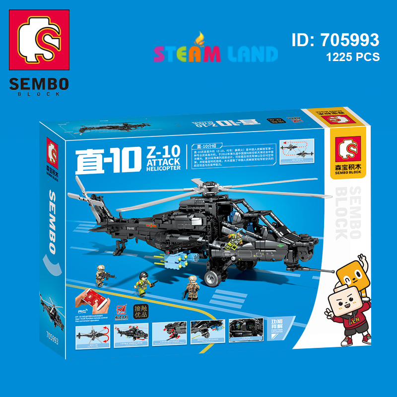 Đồ Chơi Lắp Ráp Máy Bay Trực Thăng Tấn Công Z-10-Sembo-705993