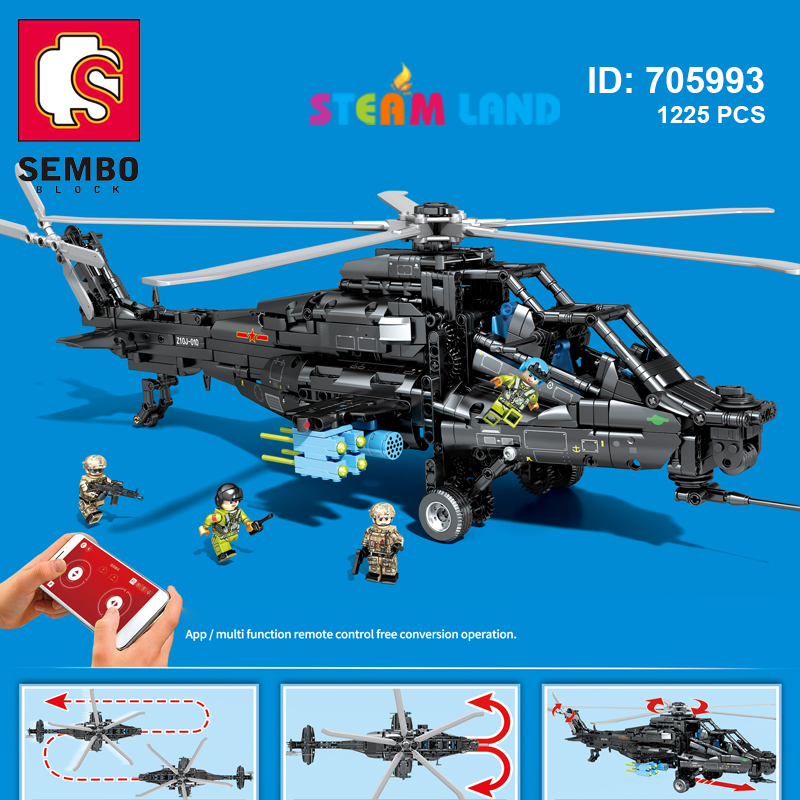 Đồ Chơi Lắp Ráp Máy Bay Trực Thăng Tấn Công Z-10-Sembo-705993
