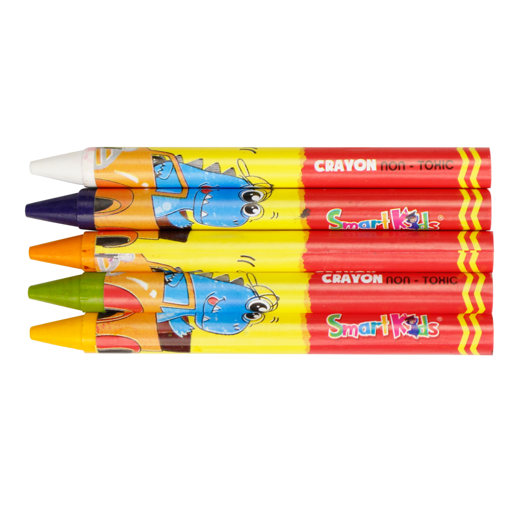 Bút Sáp Màu Smartkids Dino 12 Màu CR01