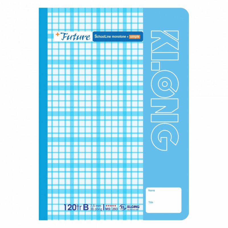 Vở A4 Kẻ Ngang K.Long 120 Trang Future 293