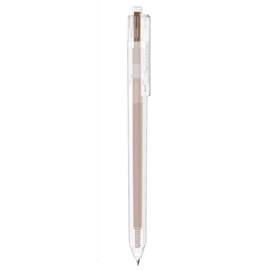 Bút Gel Bấm Deli 0.5mm EG118-BR Màu Nâu