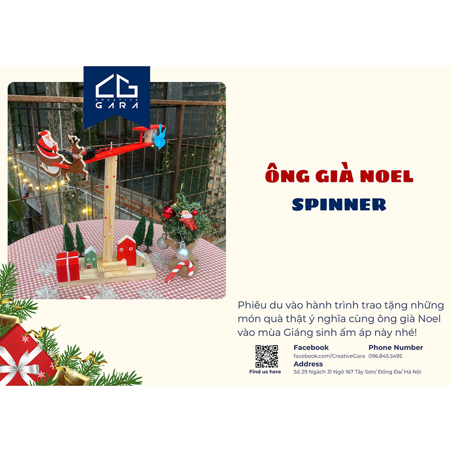 Đồ Chơi Lắp Ghép Thủ Công Ông Già Noel Spinner SPTM09
