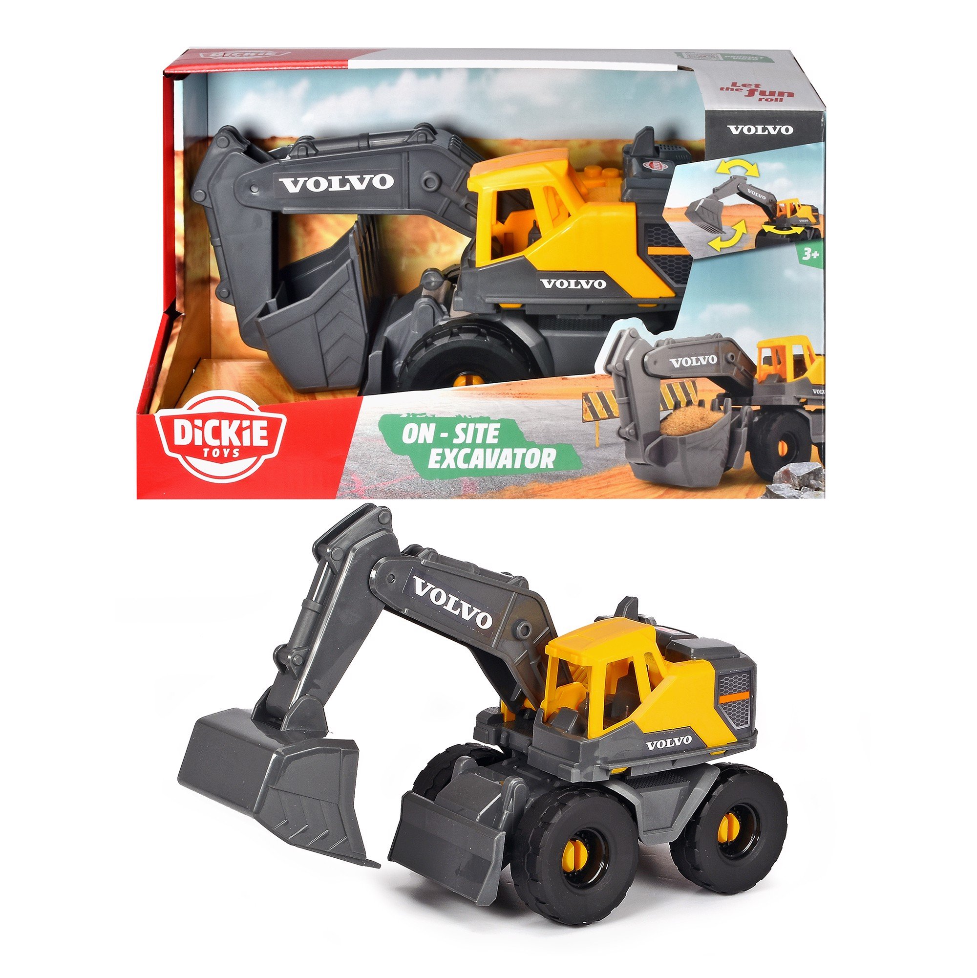 Đồ Chơi Xe Xây Dựng Dickie Toys Volvo On-Site Excavator 203724003