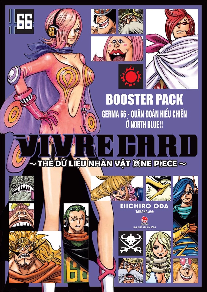 Vivre Card : Thẻ Dữ Liệu Nhân Vật One Piece Booster Pack - Germa 66 - Quân Đoàn Hiếu Chiến Ở North Blue!!