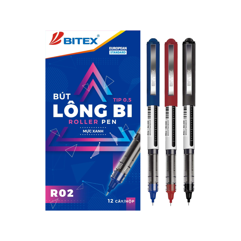 Bút Lông Bi Bitex Mực Đen 0.5mm R02
