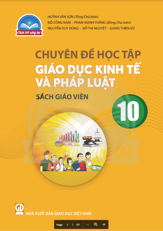 Chuyên Đề Học Tập Giáo Dục Kinh Tế Và Pháp Luật Lớp 10 Sách Giáo Viên (Chân Trời Sáng Tạo)