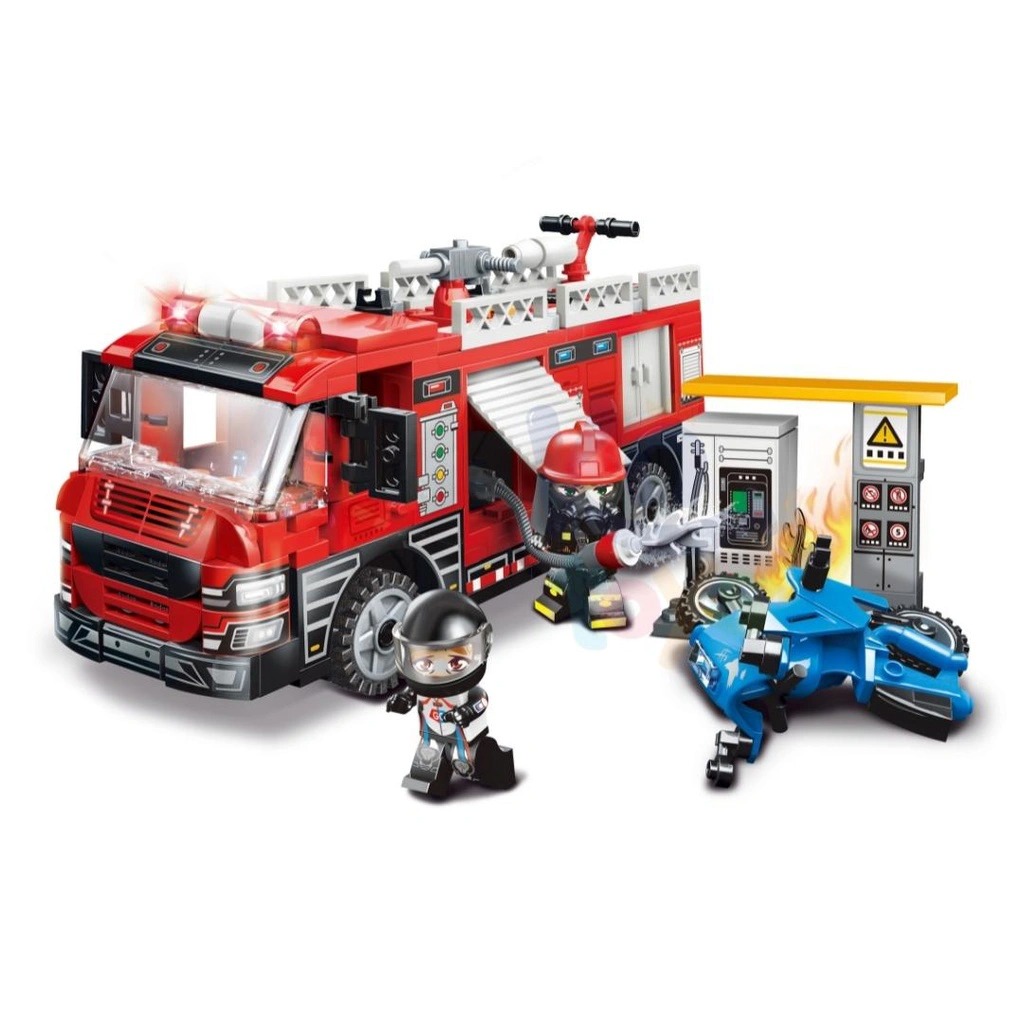 Đồ Chơi Xếp Hình Qman 12022: Cứu Hỏa Trạm Xăng