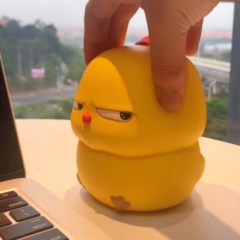 Đồ Chơi Squishy Gà Mặt Dỗi LU45