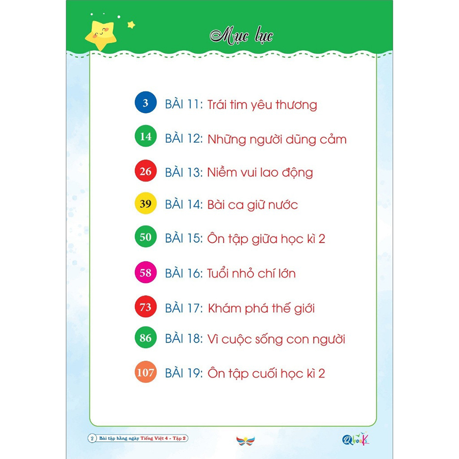 Bài Tập Hằng Ngày Tiếng Việt Lớp 4 Tập 2 (Cánh Diều)