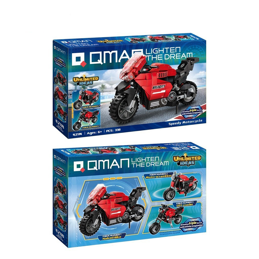 Đồ Chơi Xếp Hình Qman 42114 - Mô Tô Thể Thao