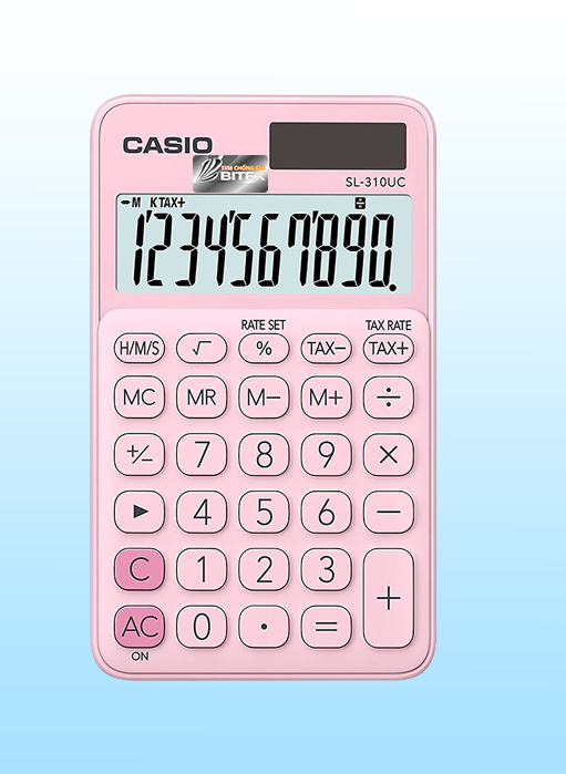 Máy Tính Casio SL-310UC-PK Màu Hồng