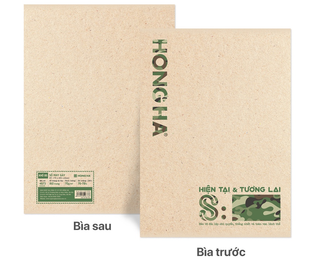 Sổ May Gáy Hồng Hà S: Collection B5 160Tr