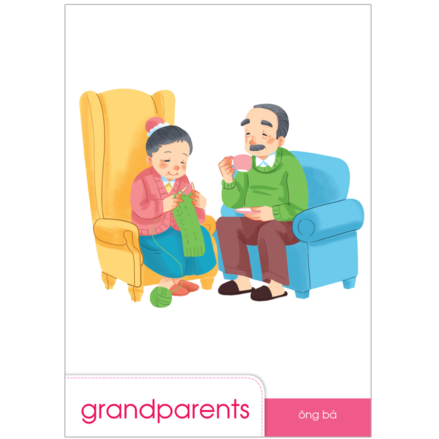 Bộ Tranh Bé Làm Quen Với Tiếng Anh Theo Chủ Đề - Chủ Đề Gia Đình