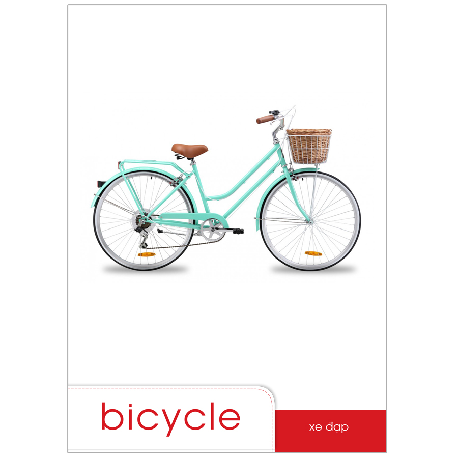 Bộ Tranh Bé Làm Quen Với Tiếng Anh Theo Chủ Đề - Chủ Đề Giao Thông