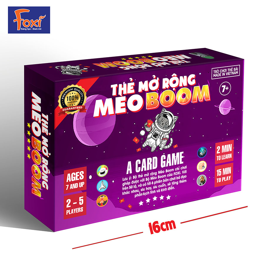 Đồ Chơi Foxi Thẻ Mở Rộng Mèo Boom