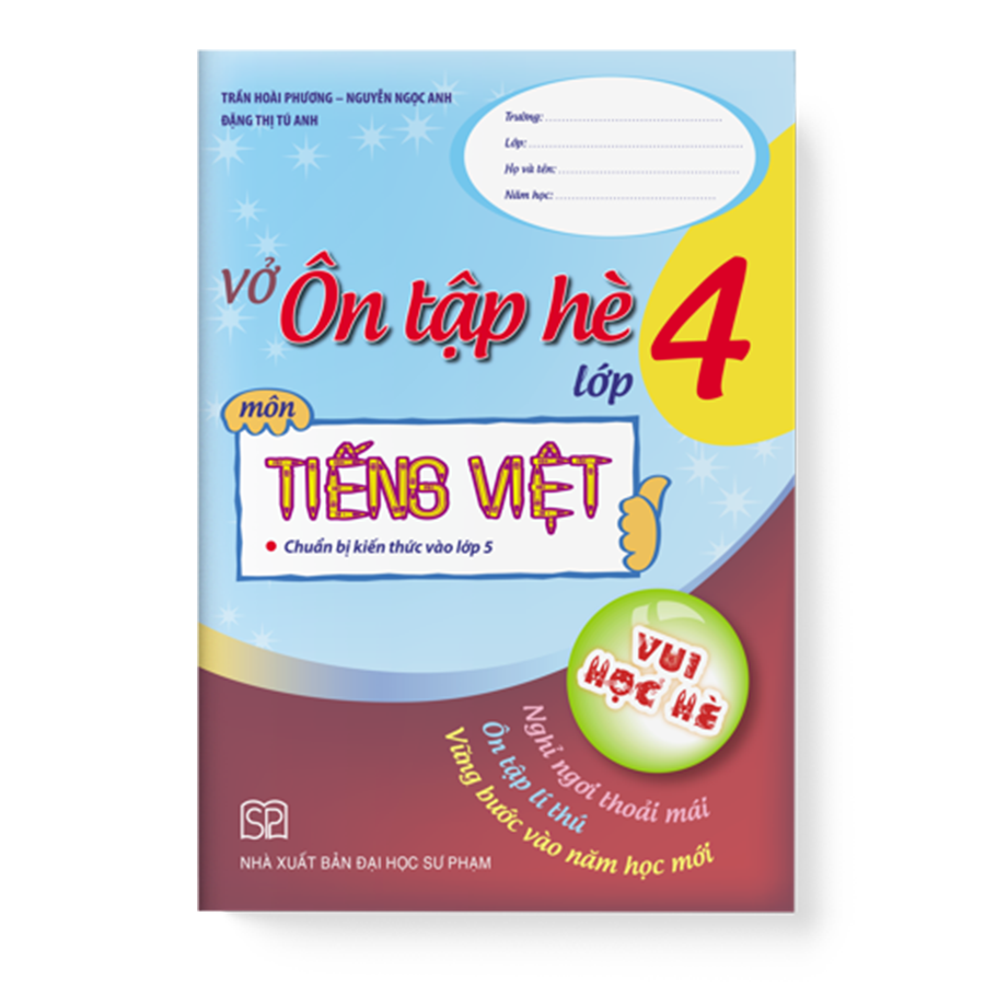 Vở Ôn Tập Hè Môn Tiếng Việt Lớp 4