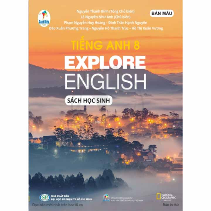 Tiếng Anh Lớp 8 Explore English Sách Học Sinh ( Cánh Diều)