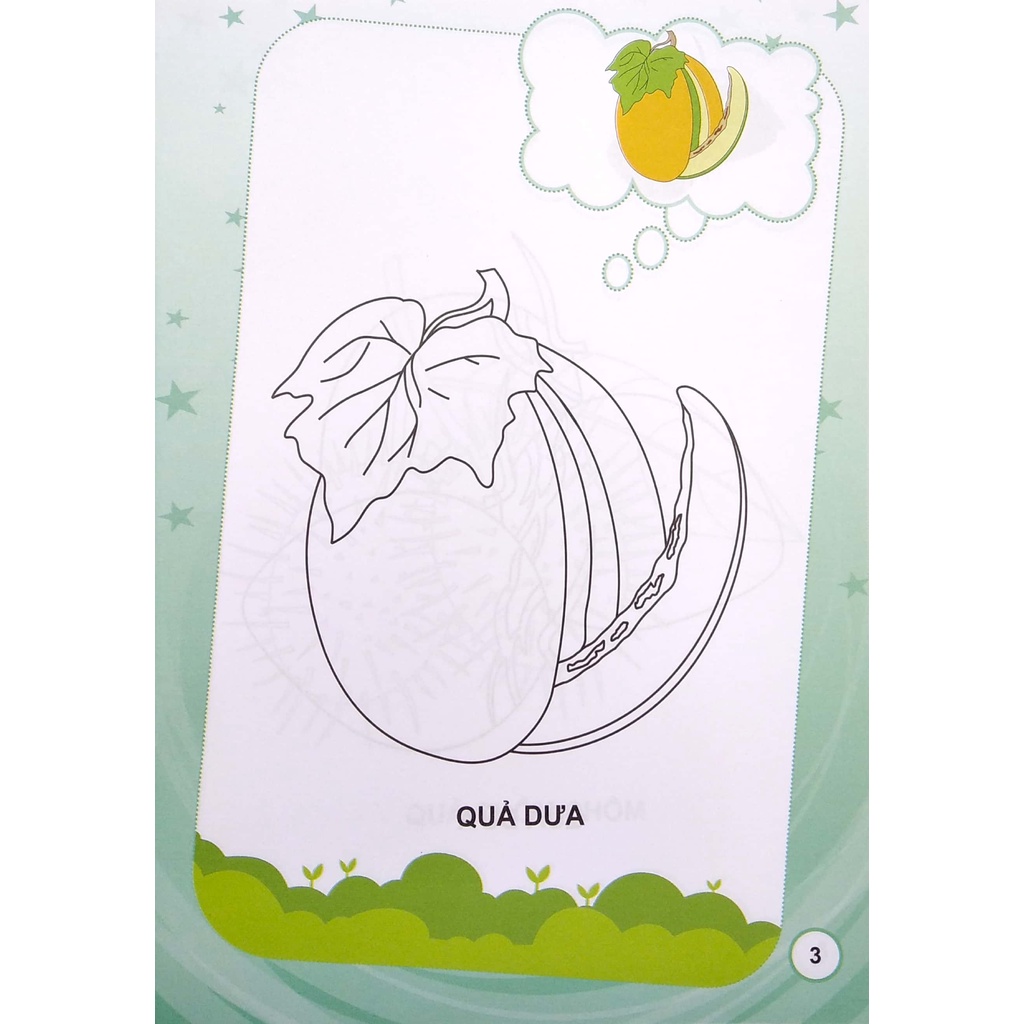 Bé Tập Tô Màu - Trái Cây