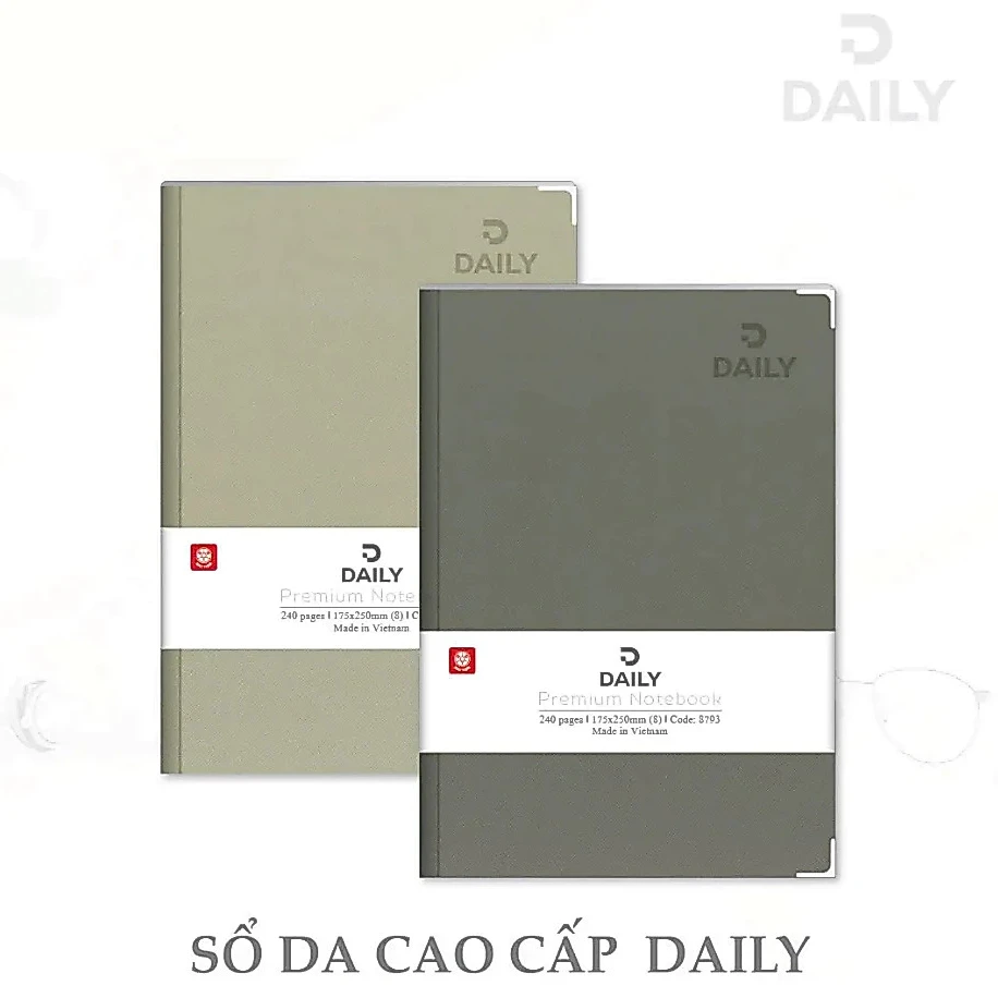 Sổ Bìa Da Cao Cấp Hải Tiến DAILY A4 8809 240Tr