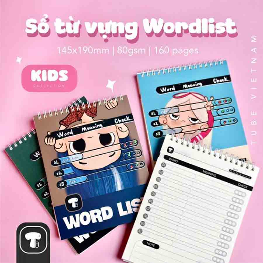 Sổ Lò Xo Học Từ Vựng Tube Word List A5 TB0064