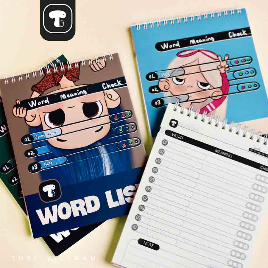 Sổ Lò Xo Học Từ Vựng Tube Word List A5 TB0064