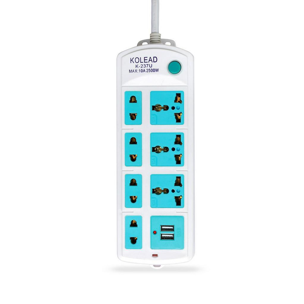 Ổ Cắm Điện Kolead 7 Ổ Cắm 2 Cổng USB K-237U