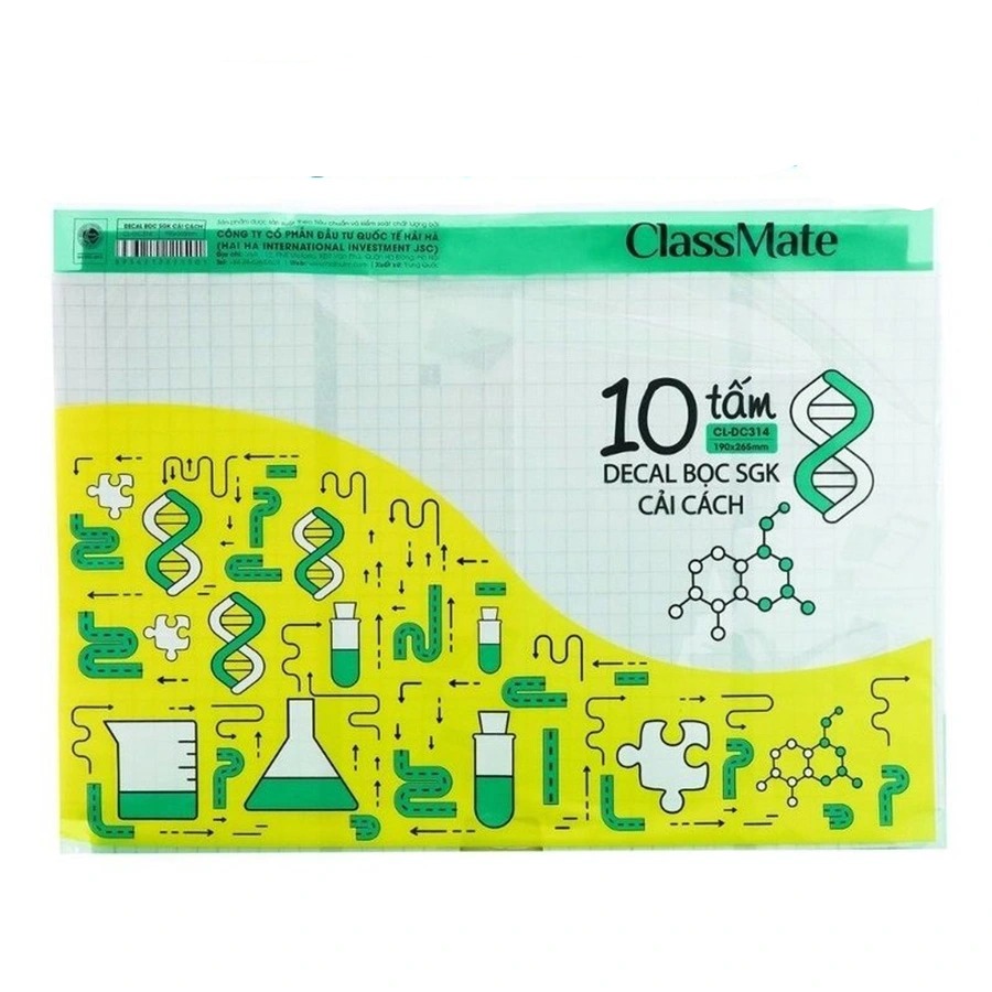 Decal Bọc SGK Cải Cách ClassMate CL-DC314