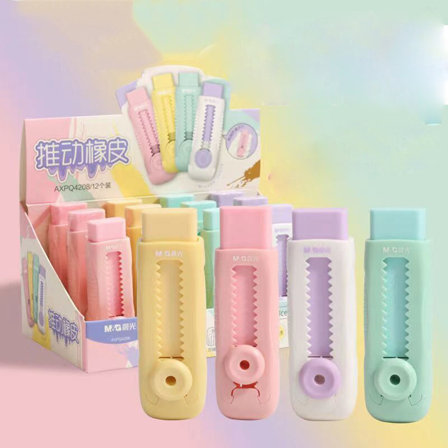 Tẩy Chì M&G AXPQ4208 Màu Pastel Giống Dao Trổ