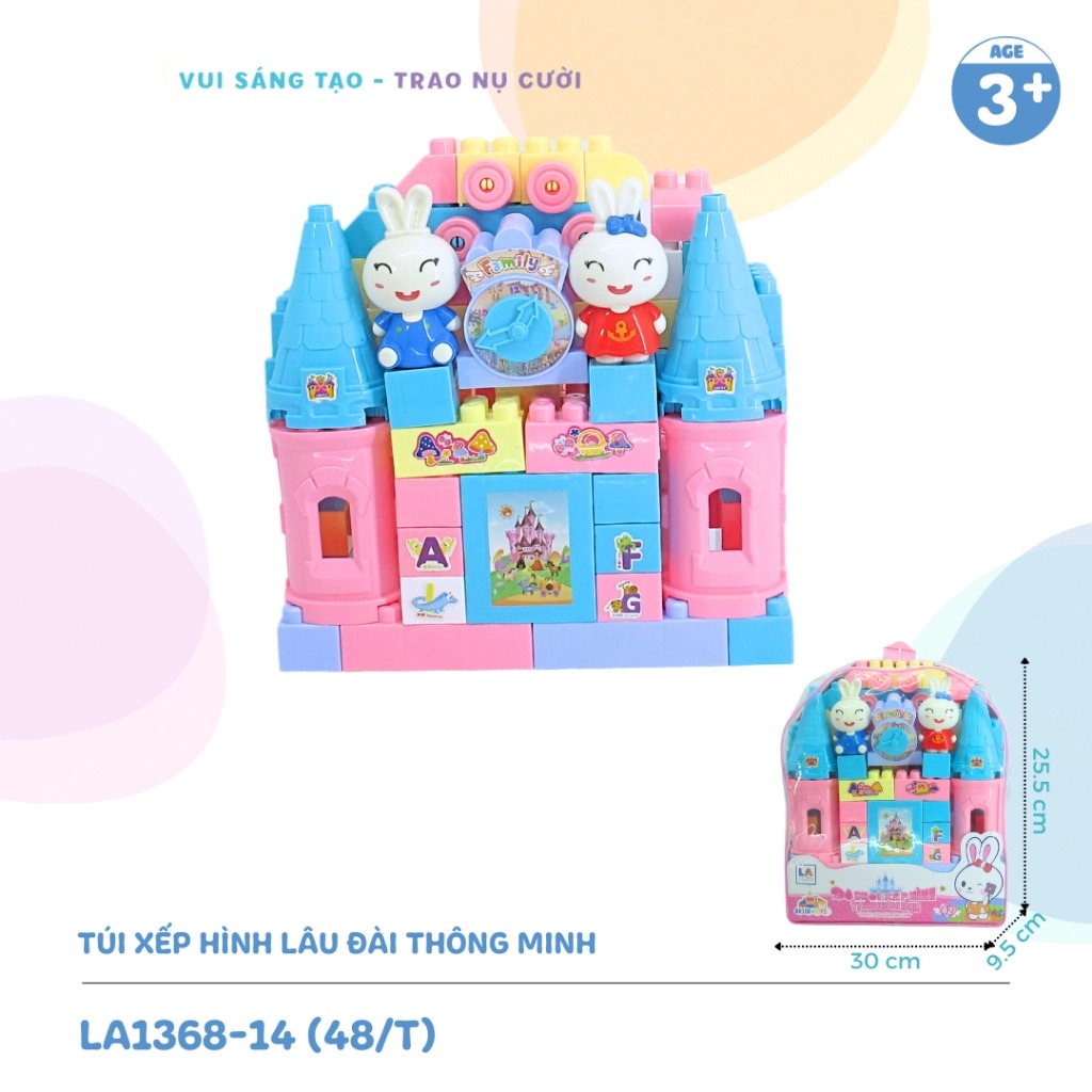 Đồ Chơi Túi Xếp Hình Lâu Đài Thông Minh LAToys LA1368-14