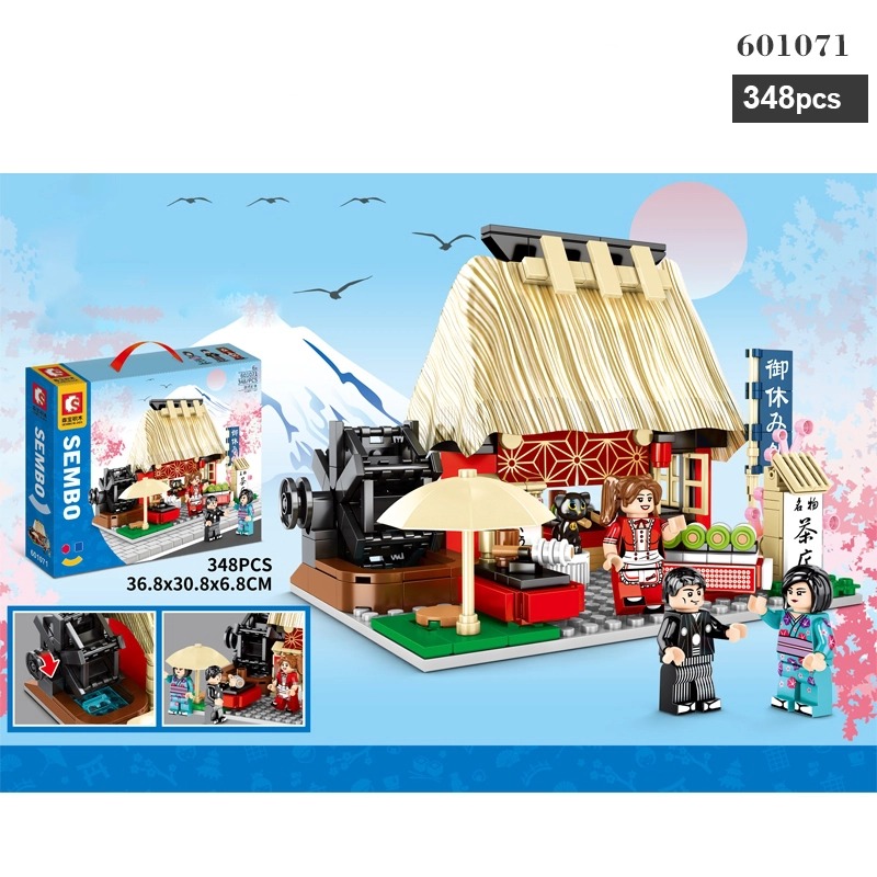 Đồ Chơi Lắp Ráp Quán Trà Đạo Scene Nhật Bản Sembo-601071