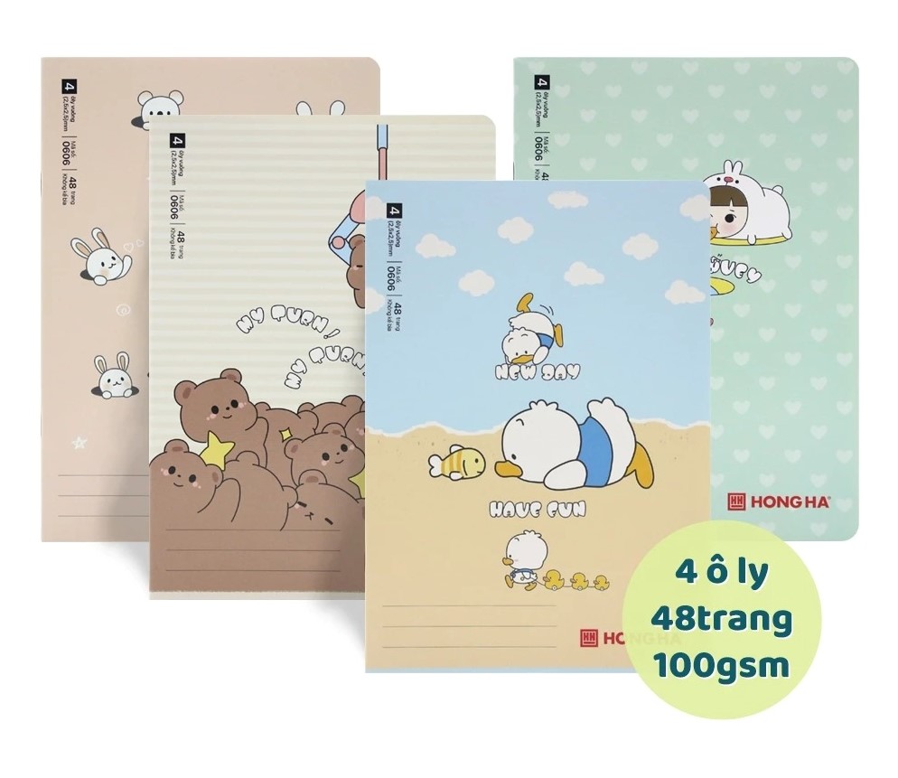 Vở 4 Ôly Hồng Hà School Siêu Sóc 0606 48Tr