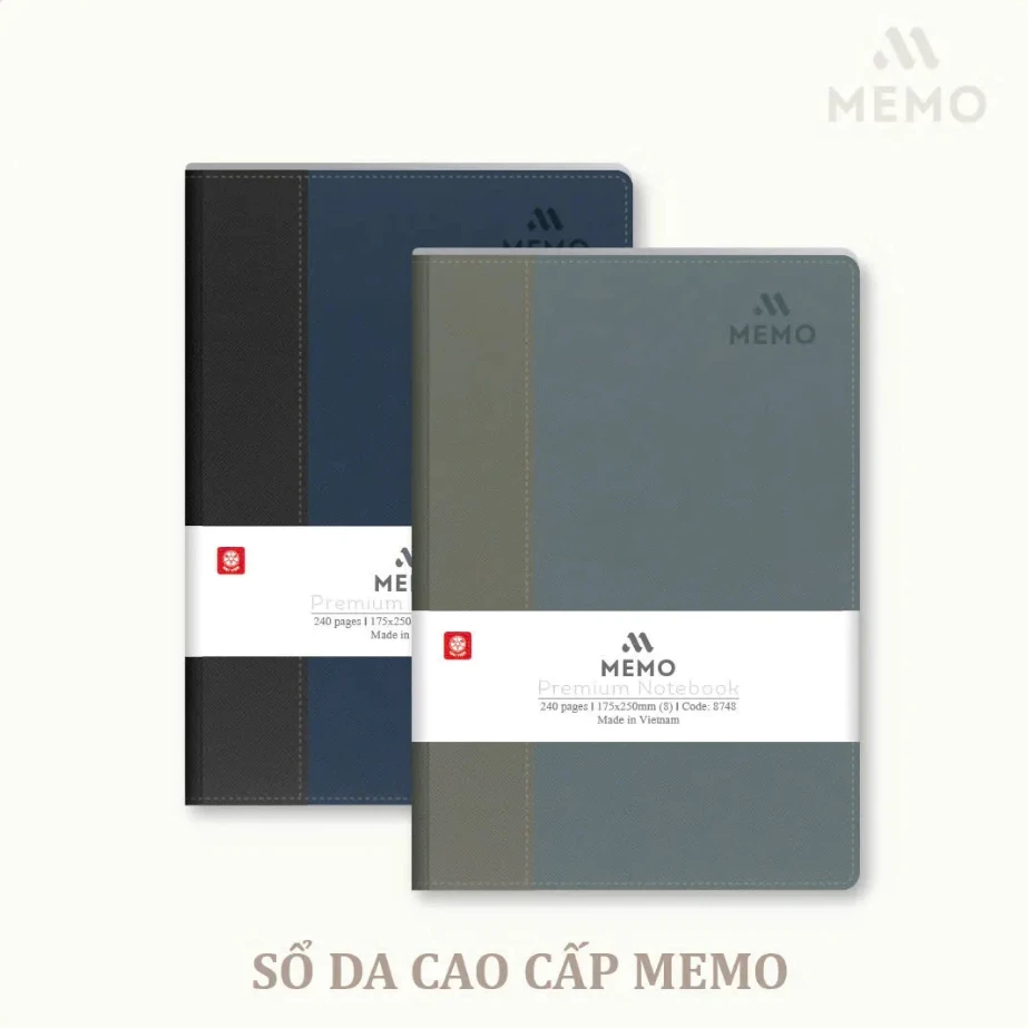 Sổ Bìa Da Hải Tiến Memo 6 8731 200Tr