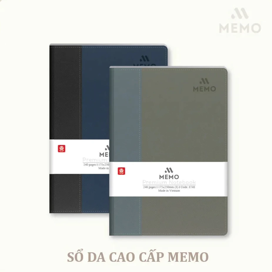 Sổ Bìa Da Hải Tiến Memo 6 8731 200Tr