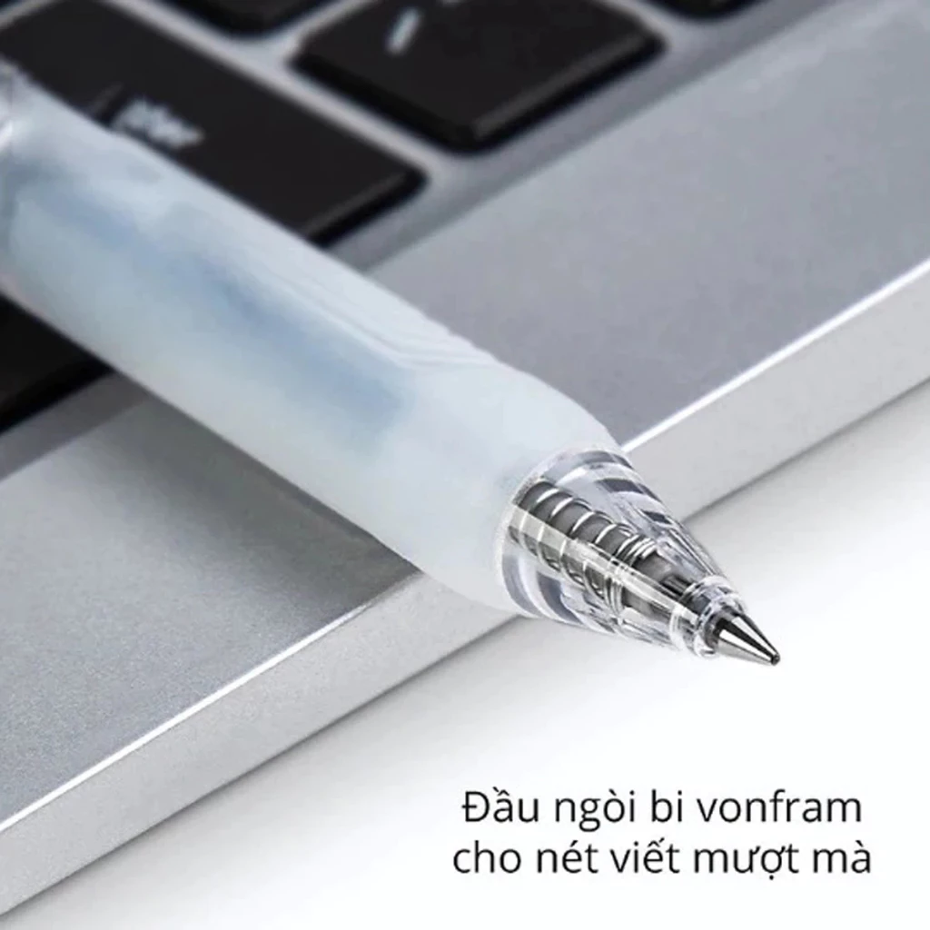 Bút Gel Bấm EG575-BL Siêu Trơn 0.5-Xanh 12c/Hộp (Deli)