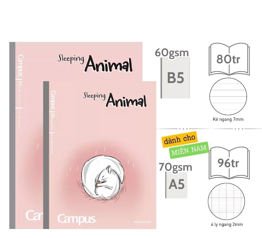Vở Kẻ Ngang Campus NB-B5L80SA-B 2128 80Tr