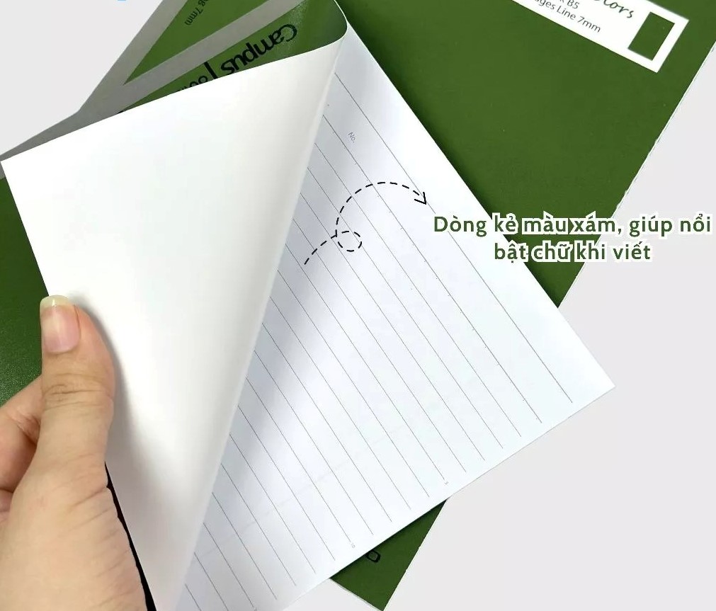 Vở Kẻ Ngang Campus Eearth Clors NB-B5L80EC-G 1527 80Tr