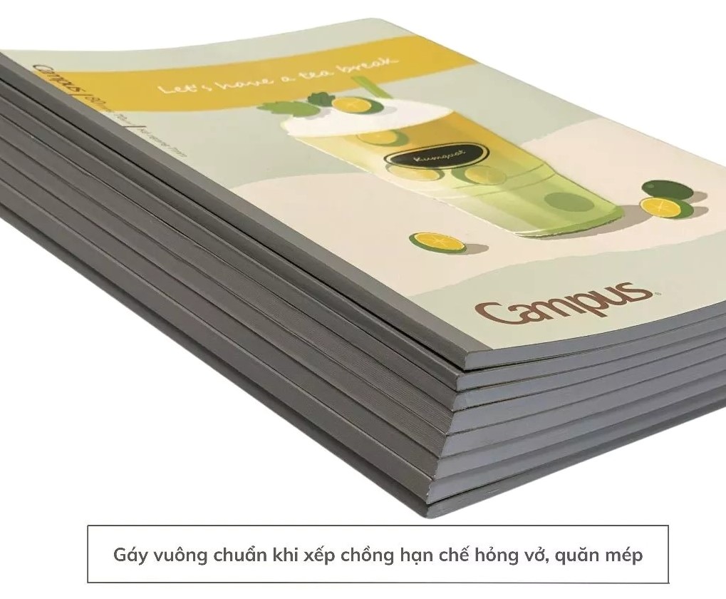 Vở Kẻ Ngang Campus Cafe-NB-B5L120CAF-04 0582 120Tr