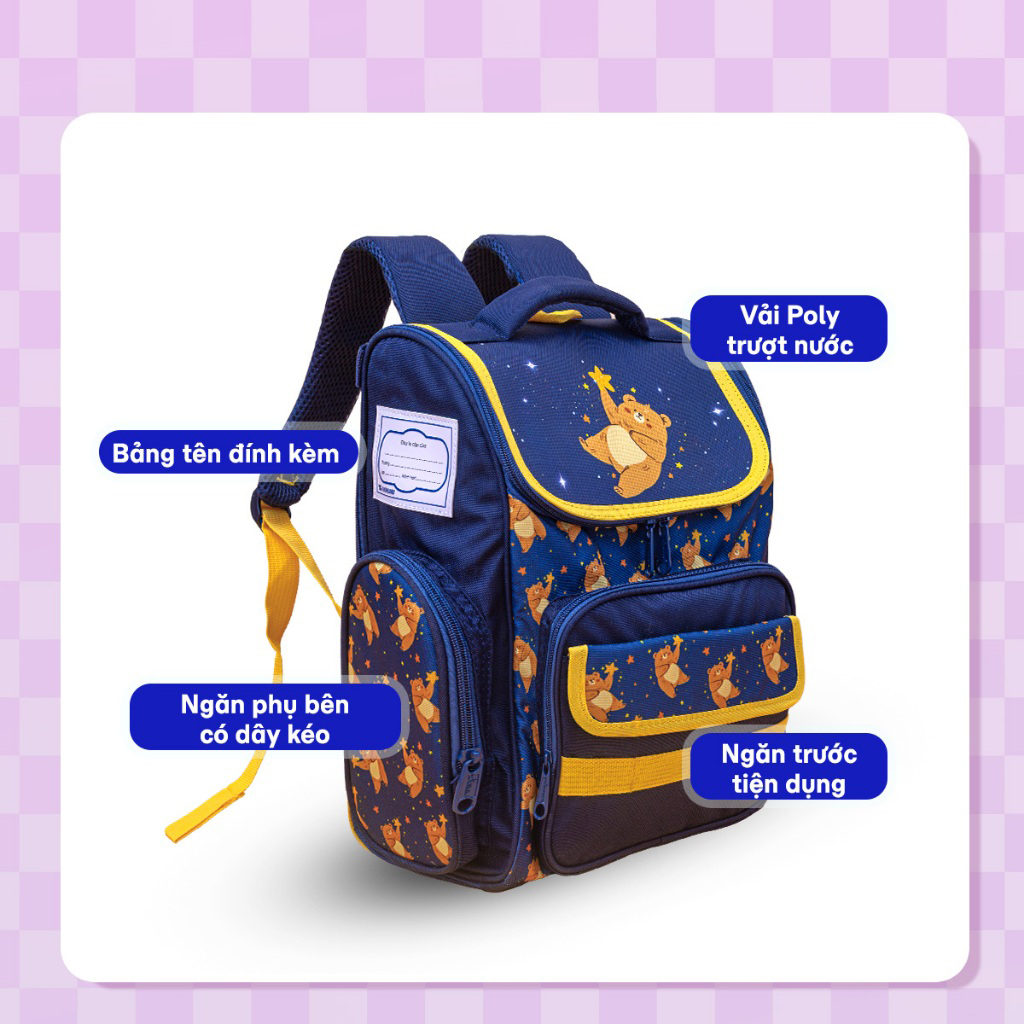Cặp chống gù ERGO JOY - Teddy BP-037/TD (TL)