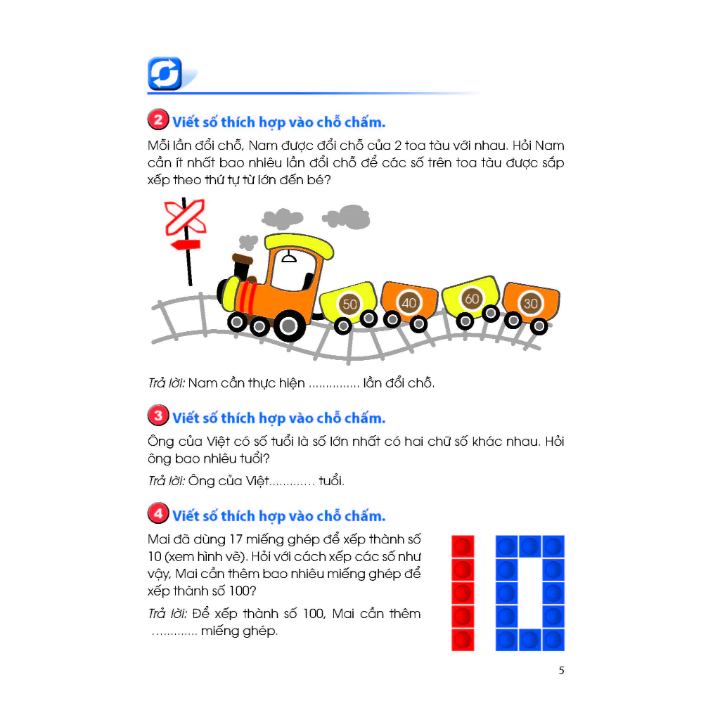 Ôn Tập Hè Toán - Lớp 1