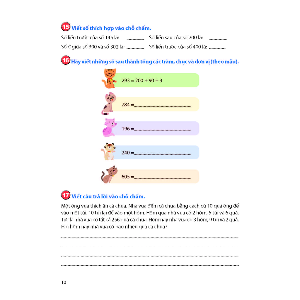 Ôn Tập Hè Toán - Lớp 2