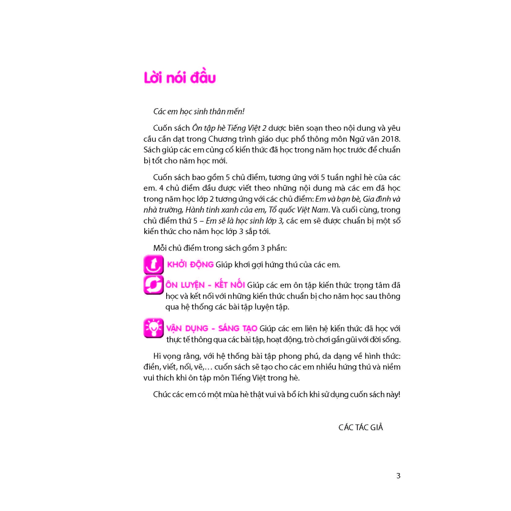 Ôn Tập Hè Tiếng Việt - Lớp 2