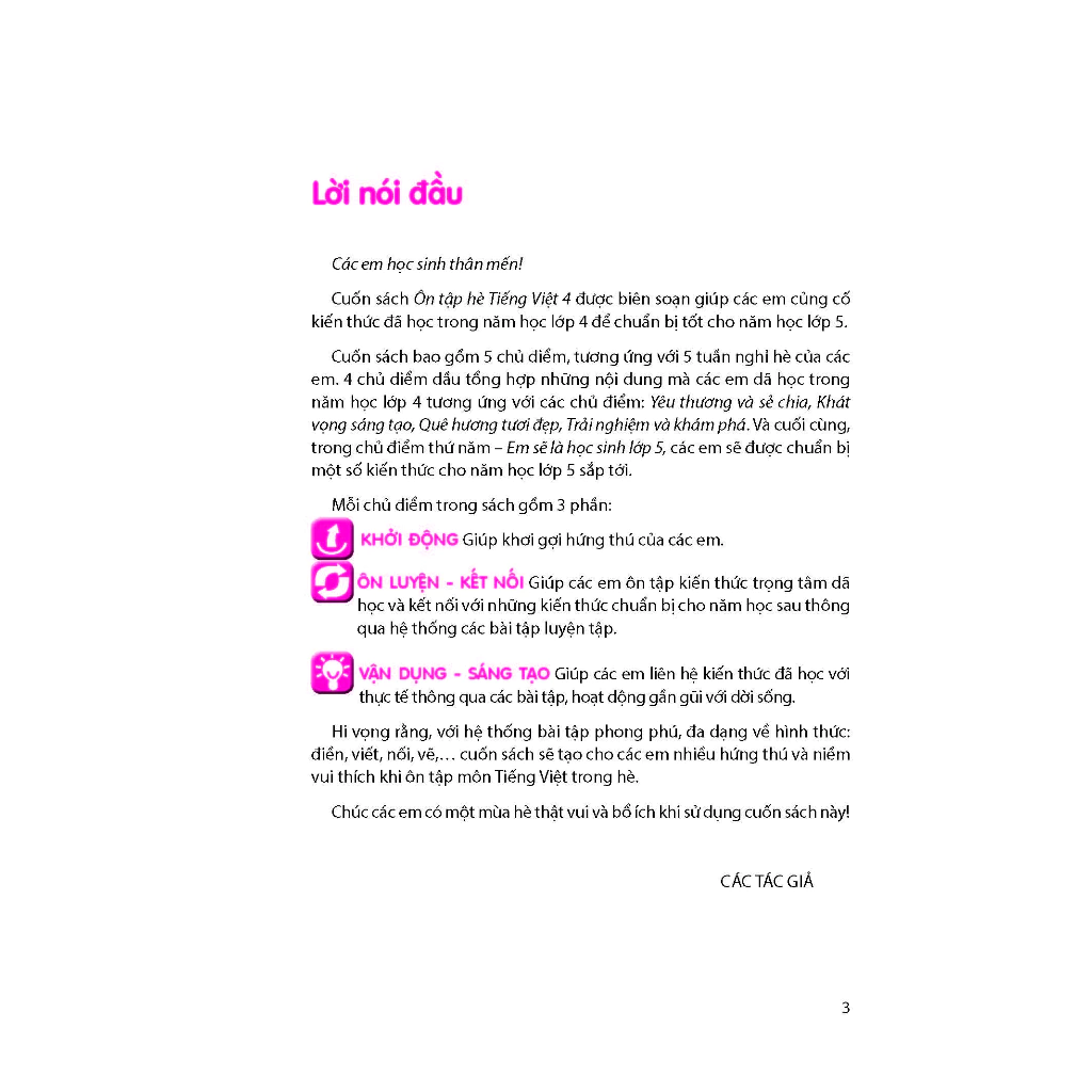 Ôn tập hè Tiếng Việt 4