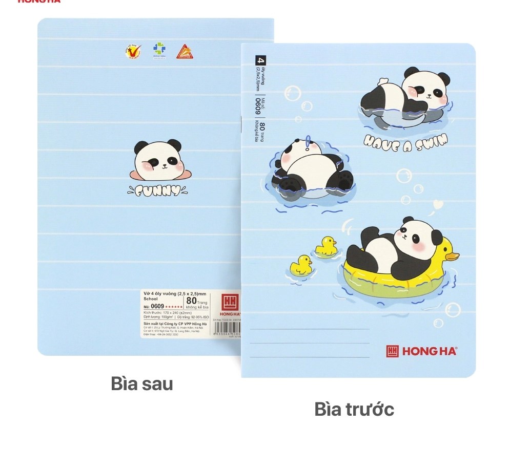 Vở 4 Ôly Hồng Hà School Funny 0609 80tr
